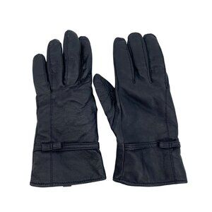 Genuine Leather Gloves Women’s Size 8.5 Black